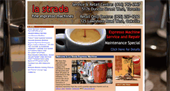 Desktop Screenshot of lastradaespressomachines.com